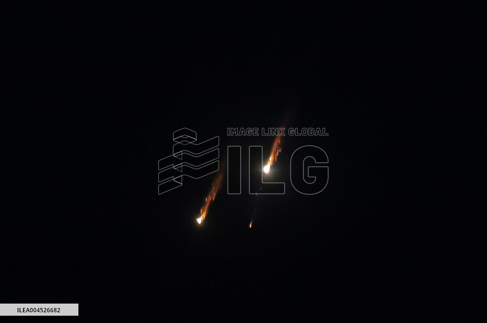 Iranian Missiles in Sky Of Gaza