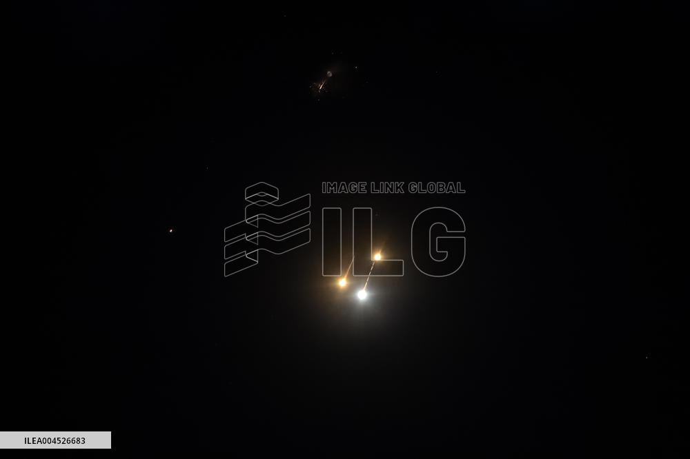 Iranian Missiles in Sky Of Gaza