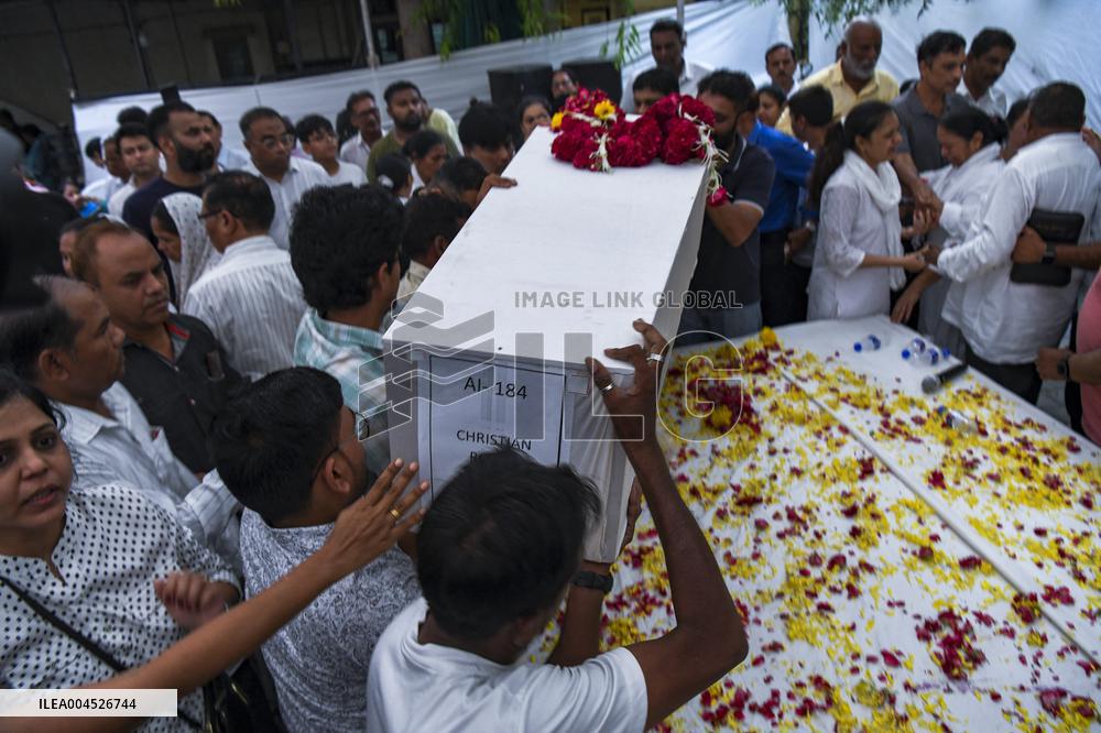 Funeral for The Victims of The Air India Plane Crash - India