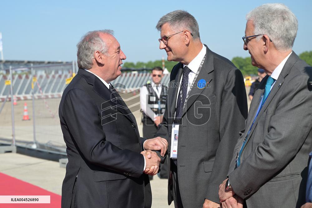Francois Bayrou at Paris Air Show 2025 - Le Bourget
