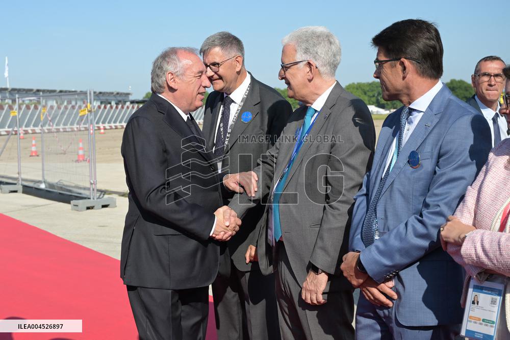 Francois Bayrou at Paris Air Show 2025 - Le Bourget