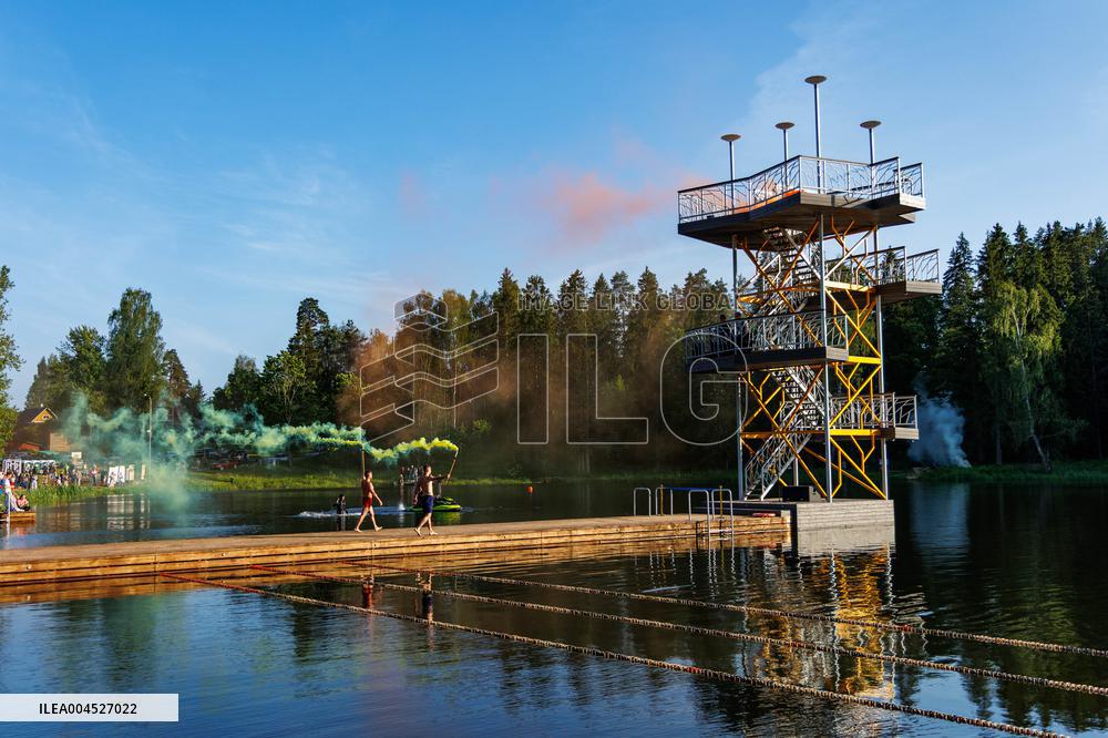 Tallest diving tower in the Baltics