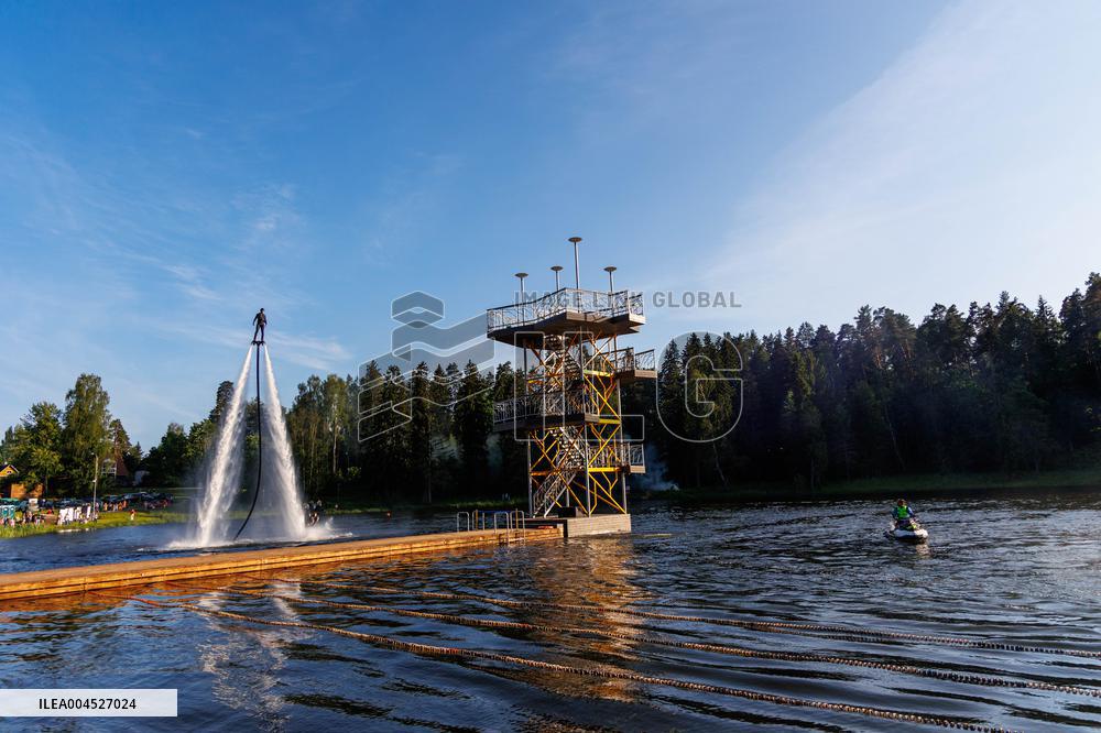 Tallest diving tower in the Baltics