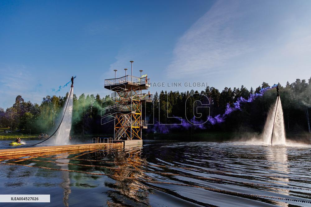 Tallest diving tower in the Baltics