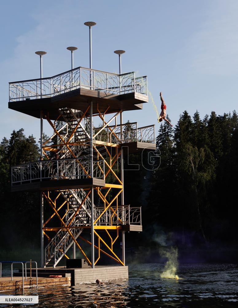 Tallest diving tower in the Baltics