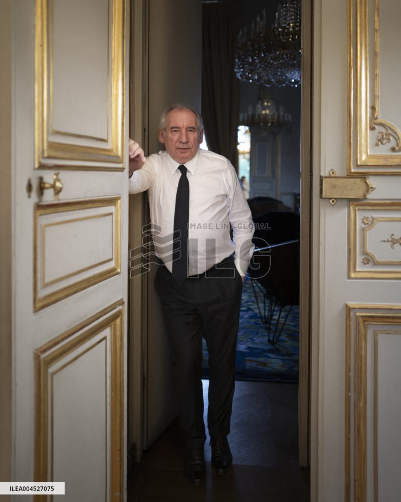 Exclu - Francois Bayrou Portrait - Paris
