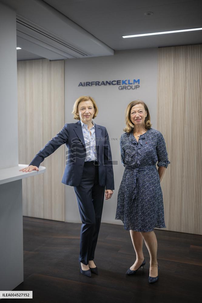 Anne-Marie Couderc et Florence Parly Portrait - Paris