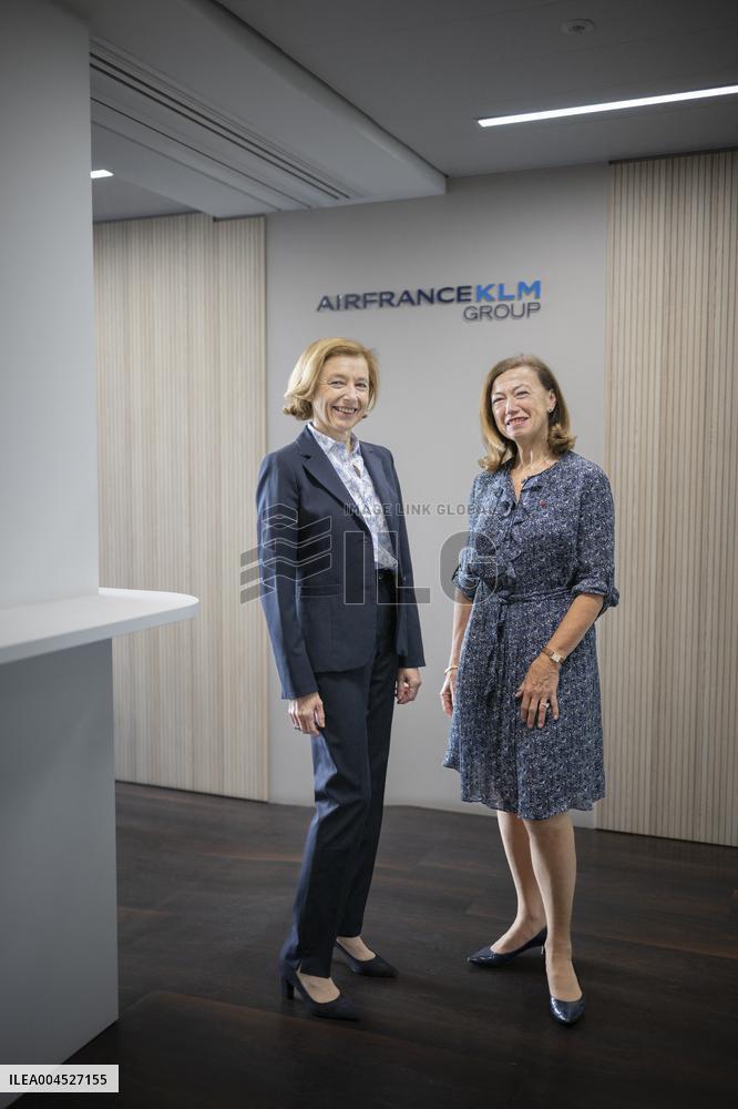 Anne-Marie Couderc et Florence Parly Portrait - Paris