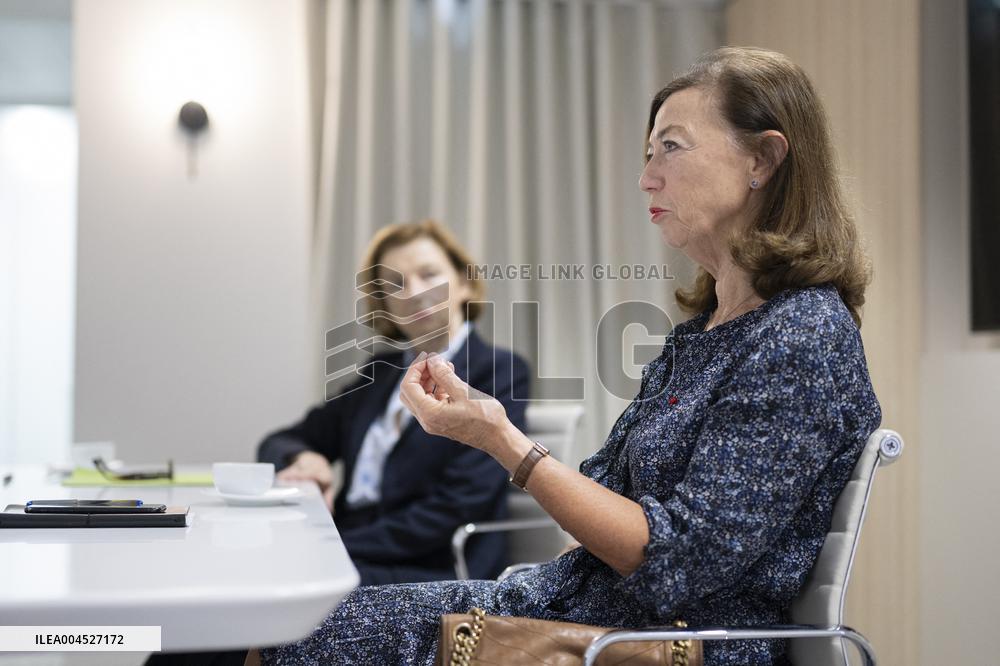 Anne-Marie Couderc et Florence Parly Portrait - Paris