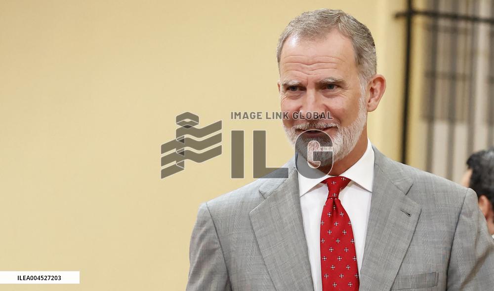 King Felipe VI Receives Young Ibero-American Leaders - Madrid