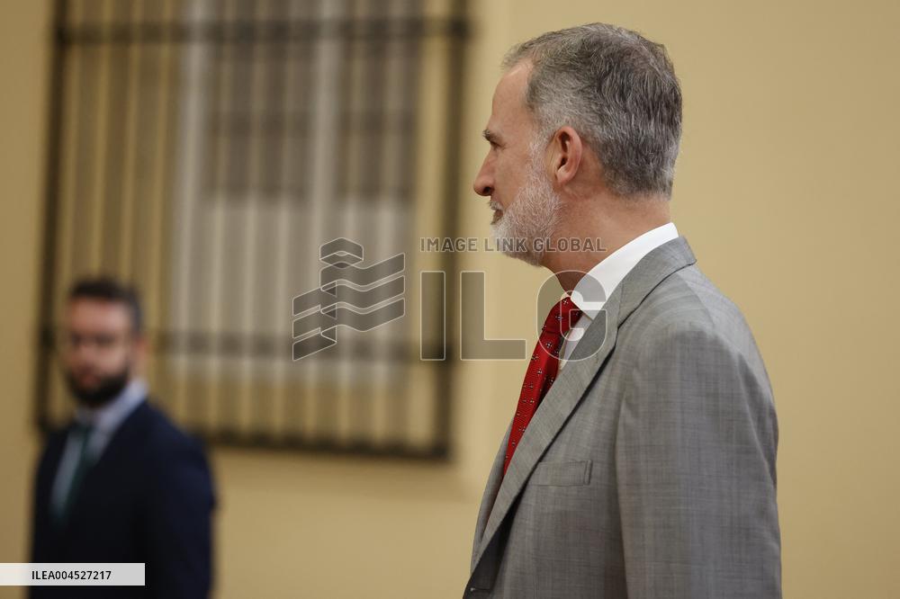 King Felipe VI Receives Young Ibero-American Leaders - Madrid