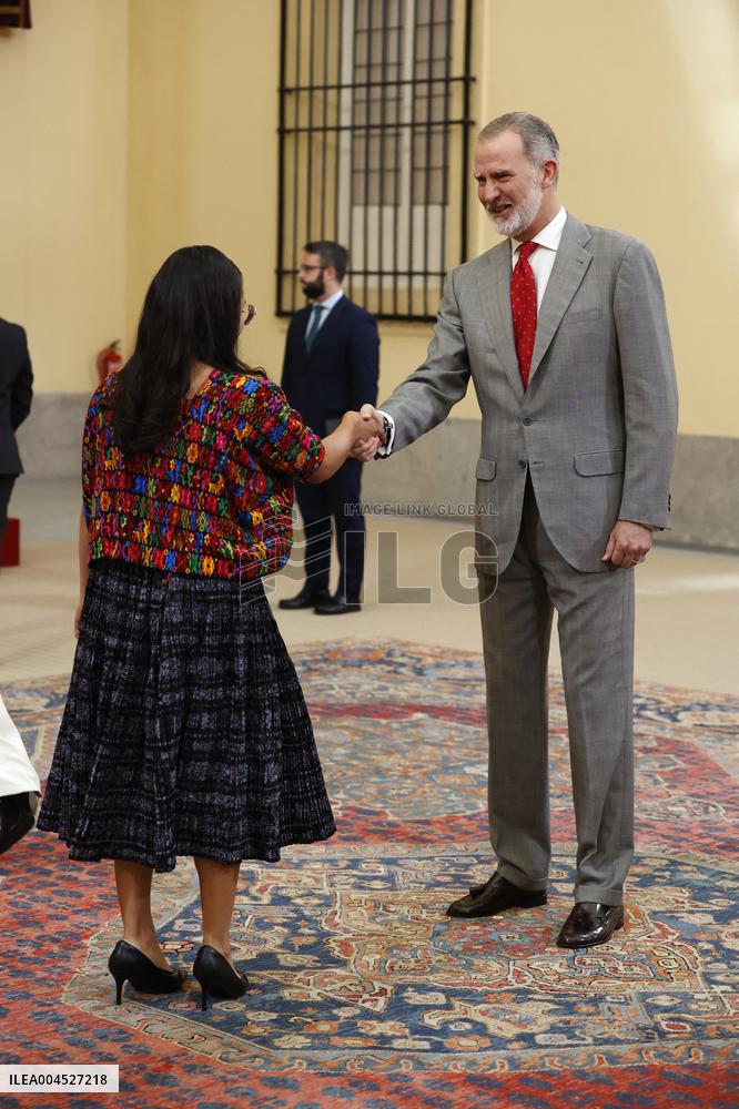 King Felipe VI Receives Young Ibero-American Leaders - Madrid