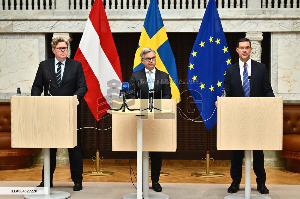 EU COMMISSIONER MAGNUS BRUNNER IN SWEDEN