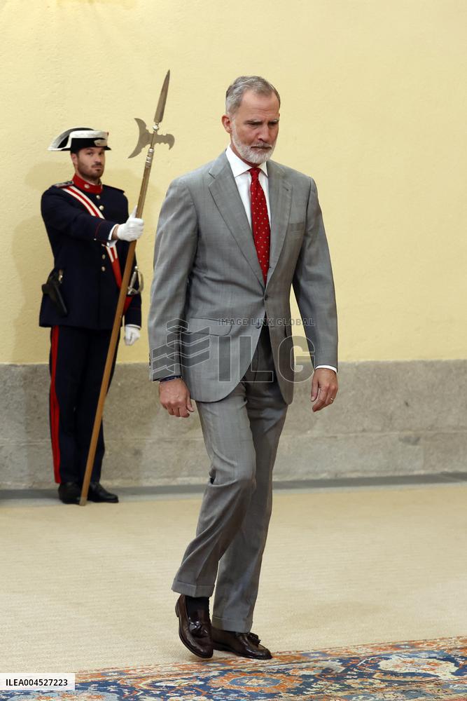 King Felipe VI Receives Young Ibero-American Leaders - Madrid