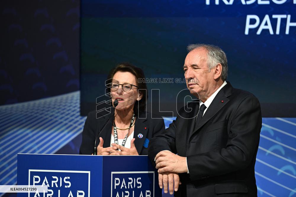 Francois Bayrour Visit To Paris Air Show - Le Bourget