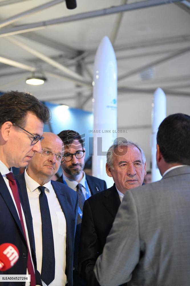 Francois Bayrour Visit To Paris Air Show - Le Bourget