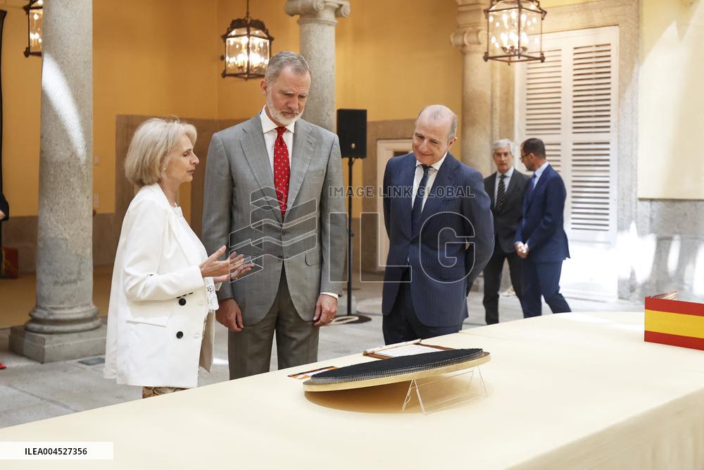 King Felipe Meets Winners of 43rd What Is a King for You School Contest - Madrid