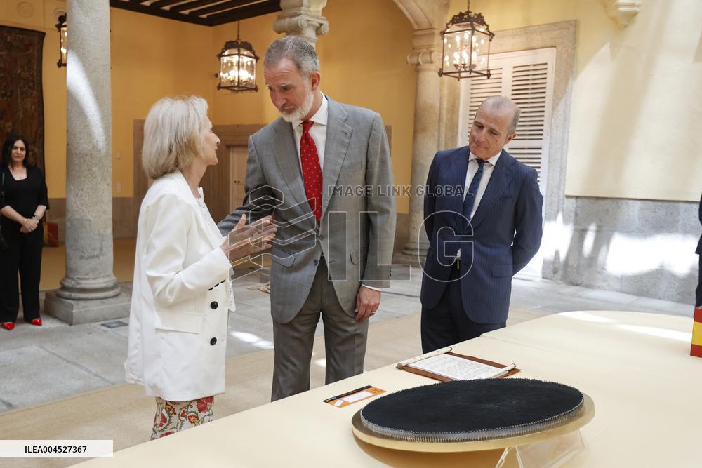 King Felipe Meets Winners of 43rd What Is a King for You School Contest - Madrid