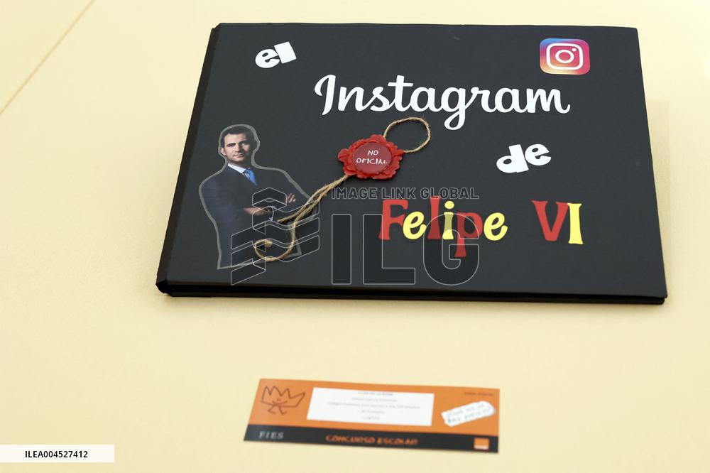 King Felipe Meets Winners of 43rd What Is a King for You School Contest - Madrid