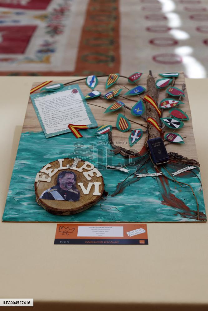 King Felipe Meets Winners of 43rd What Is a King for You School Contest - Madrid