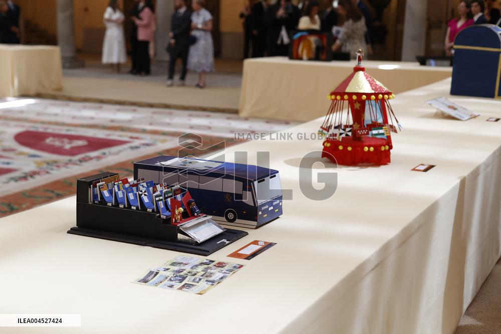 King Felipe Meets Winners of 43rd What Is a King for You School Contest - Madrid