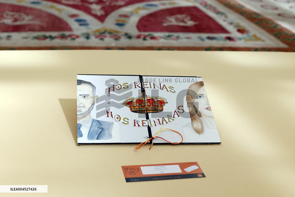 King Felipe Meets Winners of 43rd What Is a King for You School Contest - Madrid