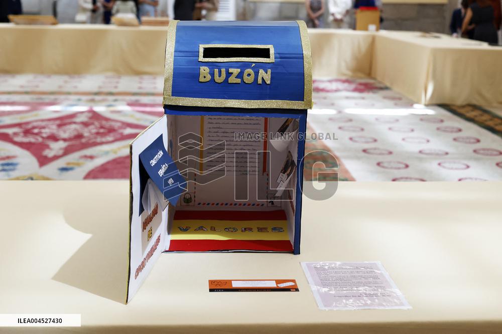 King Felipe Meets Winners of 43rd What Is a King for You School Contest - Madrid