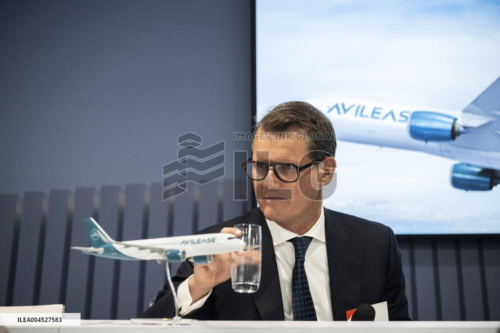 AviLease and Airbus Conference Press At Paris Air Show - Le Bourget