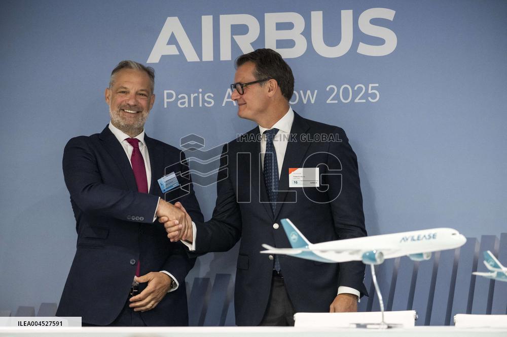 AviLease and Airbus Conference Press At Paris Air Show - Le Bourget