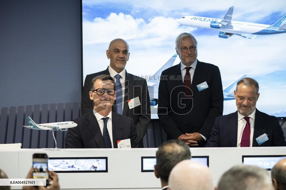 AviLease and Airbus Conference Press At Paris Air Show - Le Bourget