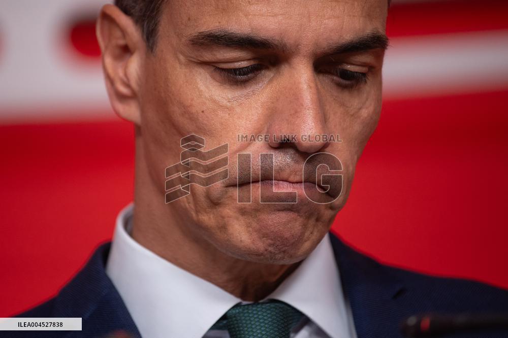 Sanchez At The PSOE Executive Committee Meeting - Madrid