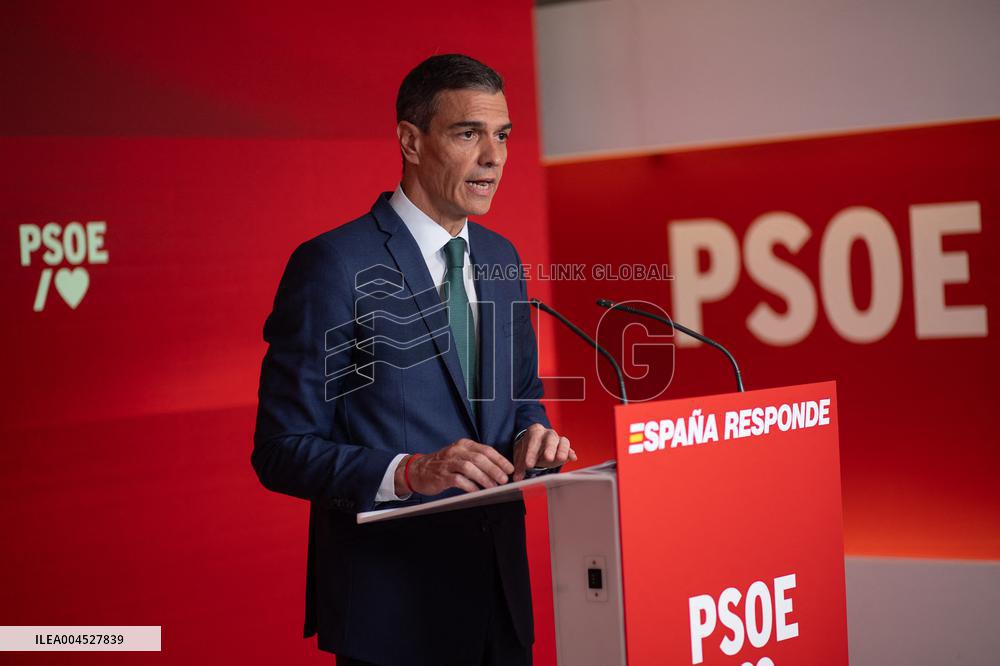 Sanchez At The PSOE Executive Committee Meeting - Madrid