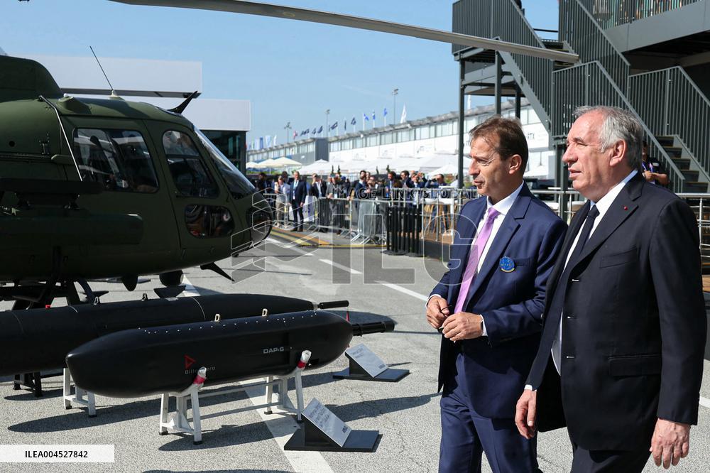 Francois Bayrour Visit To Paris Air Show - Le Bourget