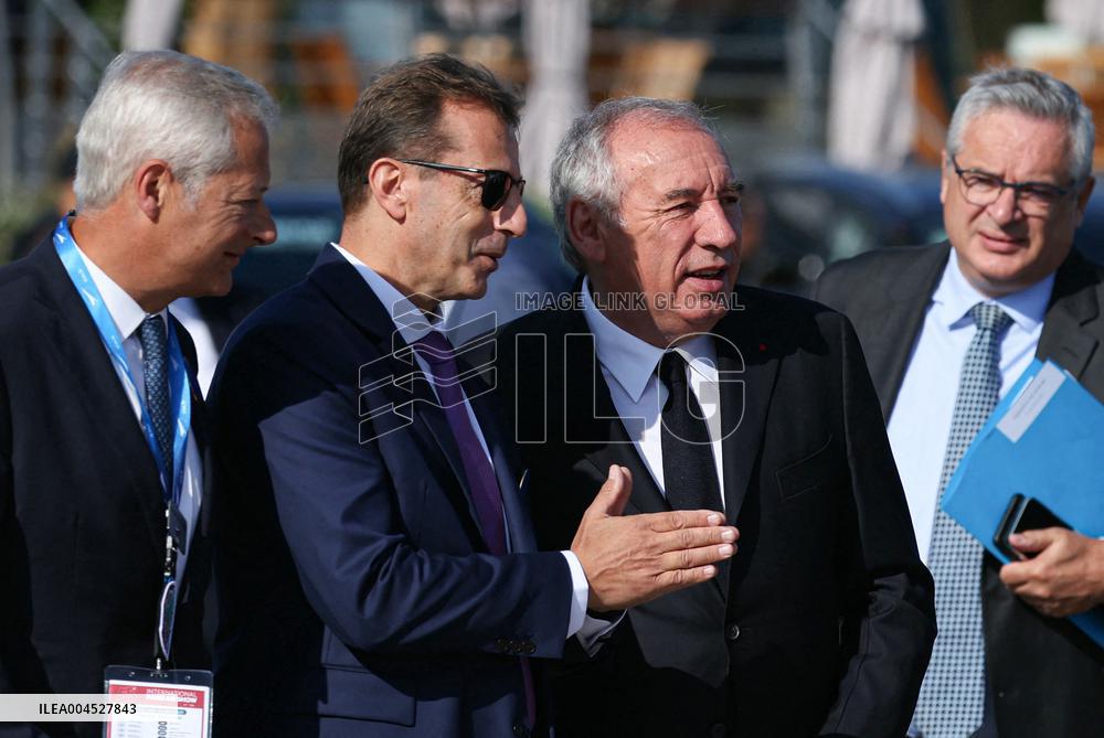 Francois Bayrour Visit To Paris Air Show - Le Bourget
