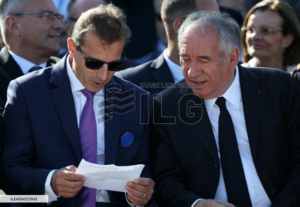 Francois Bayrour Visit To Paris Air Show - Le Bourget