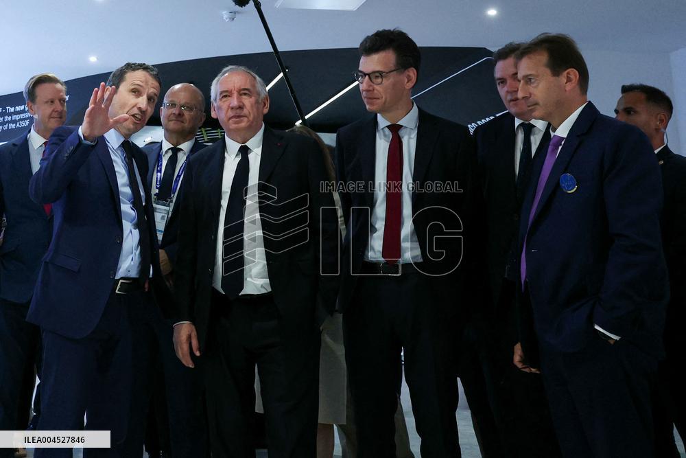 Francois Bayrour Visit To Paris Air Show - Le Bourget