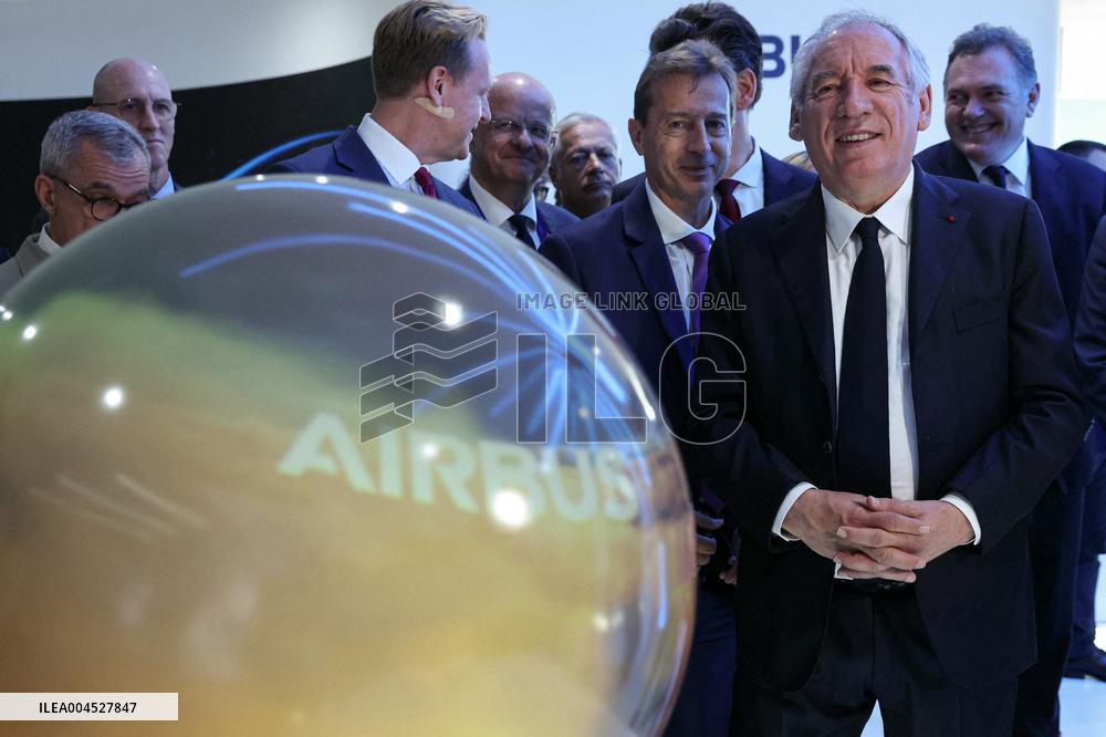Francois Bayrour Visit To Paris Air Show - Le Bourget