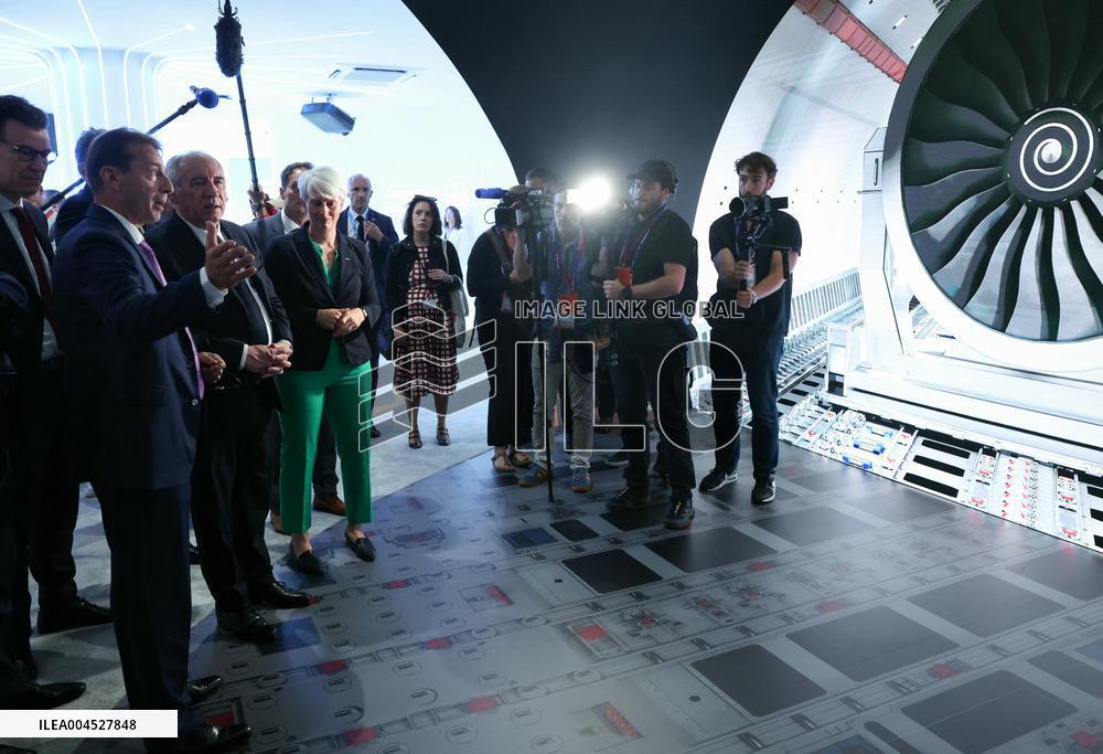 Francois Bayrour Visit To Paris Air Show - Le Bourget