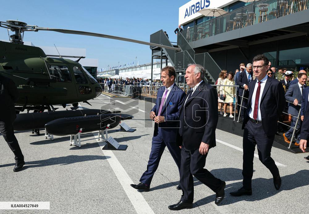 Francois Bayrour Visit To Paris Air Show - Le Bourget