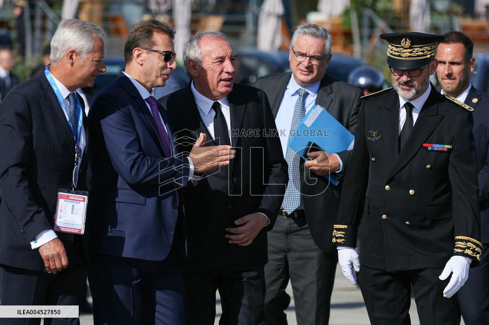 Francois Bayrour Visit To Paris Air Show - Le Bourget