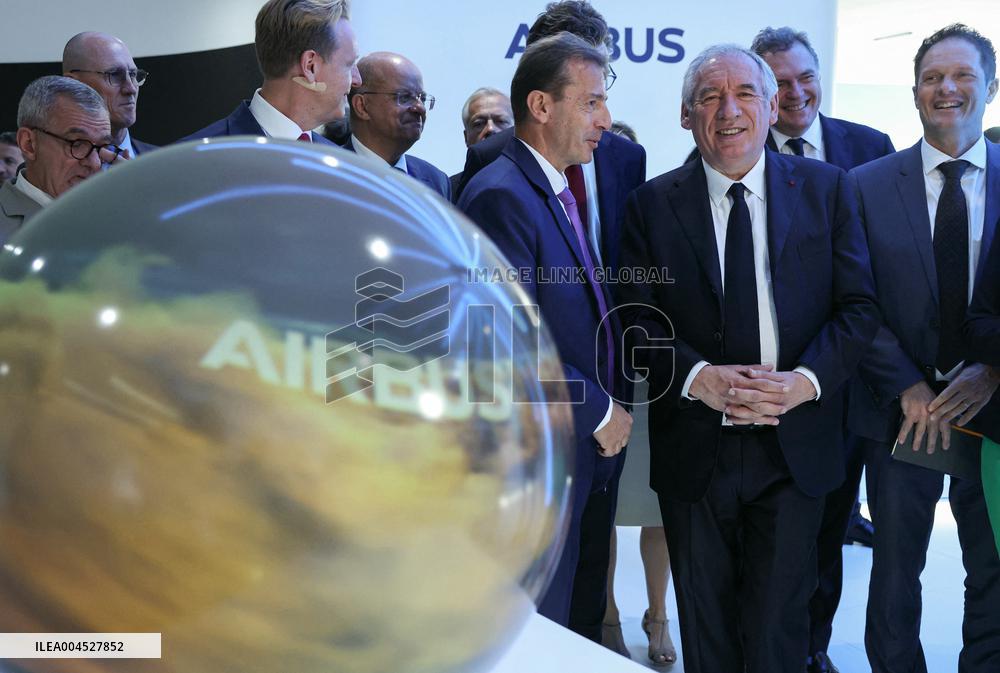 Francois Bayrour Visit To Paris Air Show - Le Bourget
