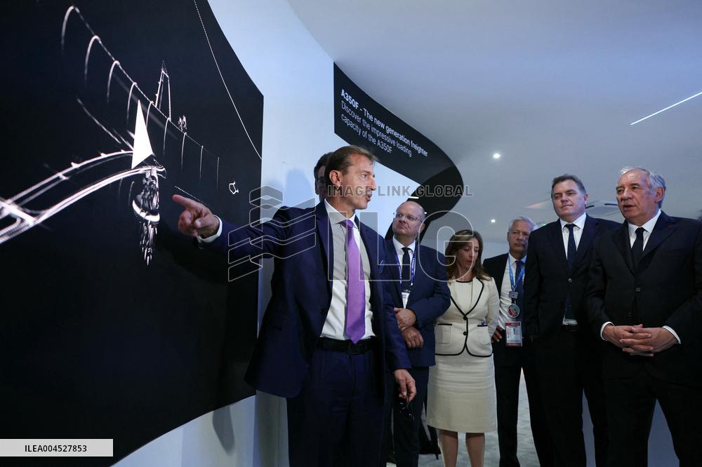 Francois Bayrour Visit To Paris Air Show - Le Bourget