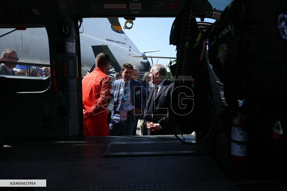 Francois Bayrour Visit To Paris Air Show - Le Bourget