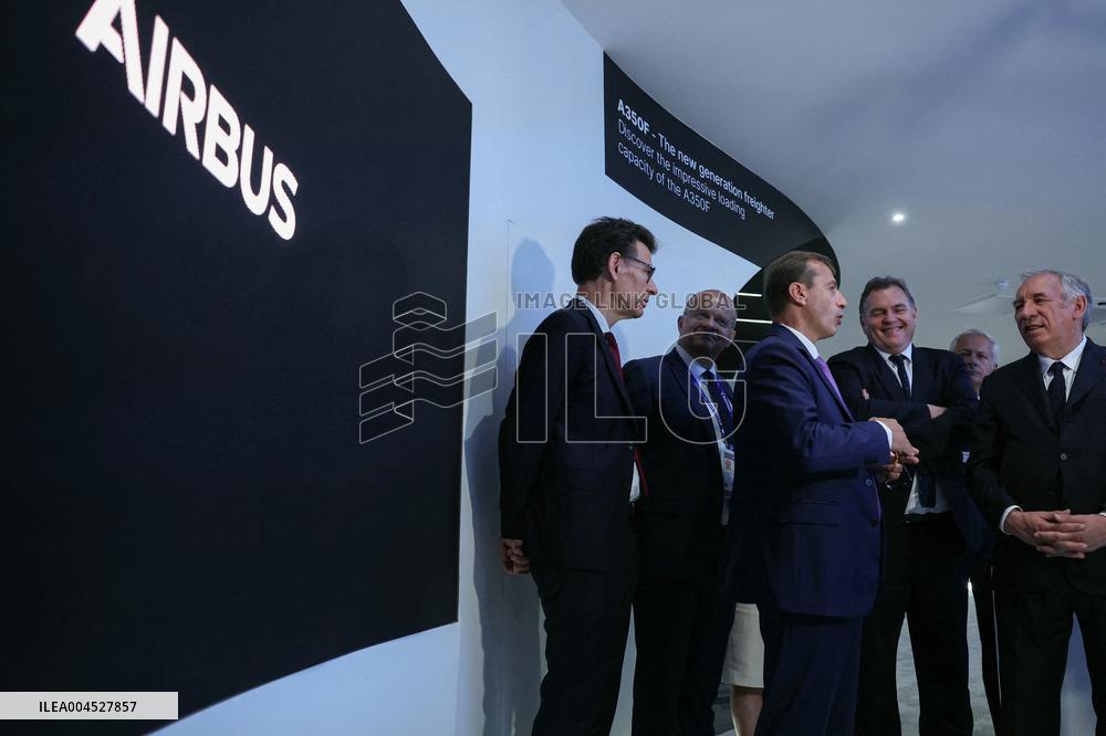 Francois Bayrour Visit To Paris Air Show - Le Bourget