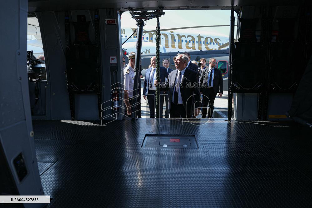 Francois Bayrour Visit To Paris Air Show - Le Bourget