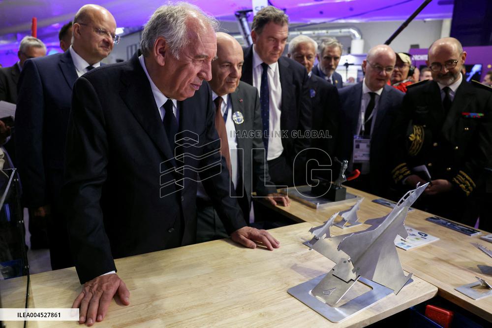 Francois Bayrour Visit To Paris Air Show - Le Bourget