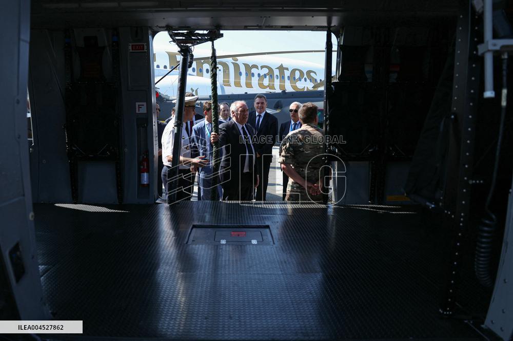 Francois Bayrour Visit To Paris Air Show - Le Bourget