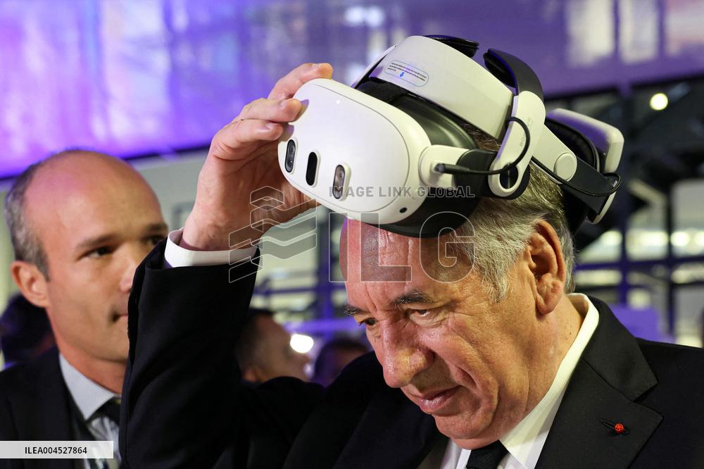 Francois Bayrour Visit To Paris Air Show - Le Bourget