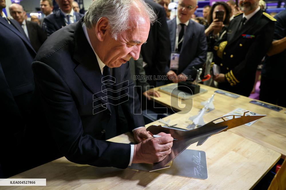Francois Bayrour Visit To Paris Air Show - Le Bourget