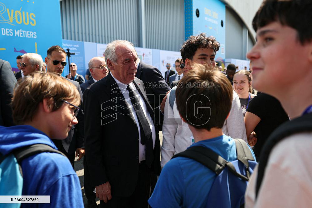 Francois Bayrour Visit To Paris Air Show - Le Bourget